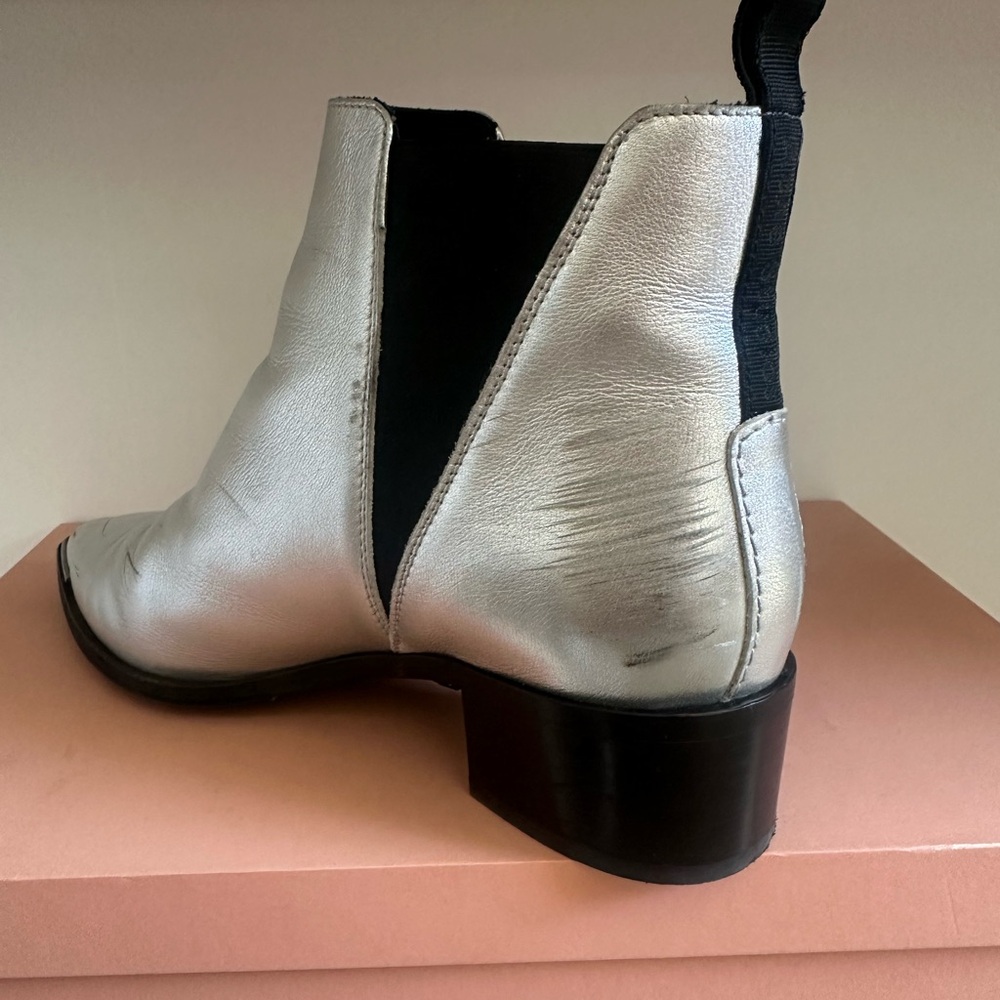 Silver Ankle Boots - image 4